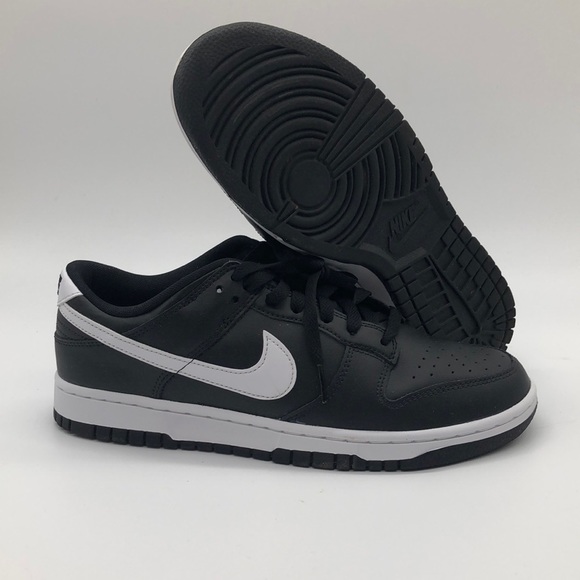 nike dunk low retro black white mens